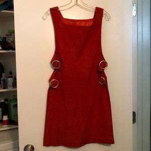 Vintage real suede tunic mod style